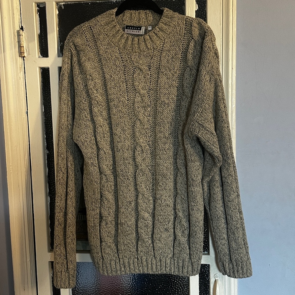 Vintage Grey Fishermen Sweater